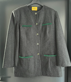 Damen Trachten Janker/Jacke Schwarz/Grau ca. Gr. 46 v. Fendi