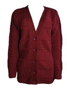 Capuccino Damen Strickjacke Weinrot Gr. 38