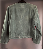 Damen Trachten Janker/Jacke Grün, Rot gemustert ca. Gr. 40 v. Meico