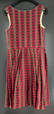Damen Trachten Dirndl ärmellos rot gemustert ca. Gr. 42 v. Wachter