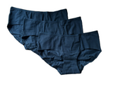 Damen Hüftslip 3er-Pack Weiß, Schwarz Gr. S, M, L