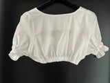 Damen Trachten Dirndl Bluse kurzarm weiß ca. Gr. 36