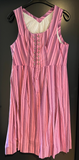 Damen Trachten Dirndl ärmellos Rosa gemustert ca. Gr. 40