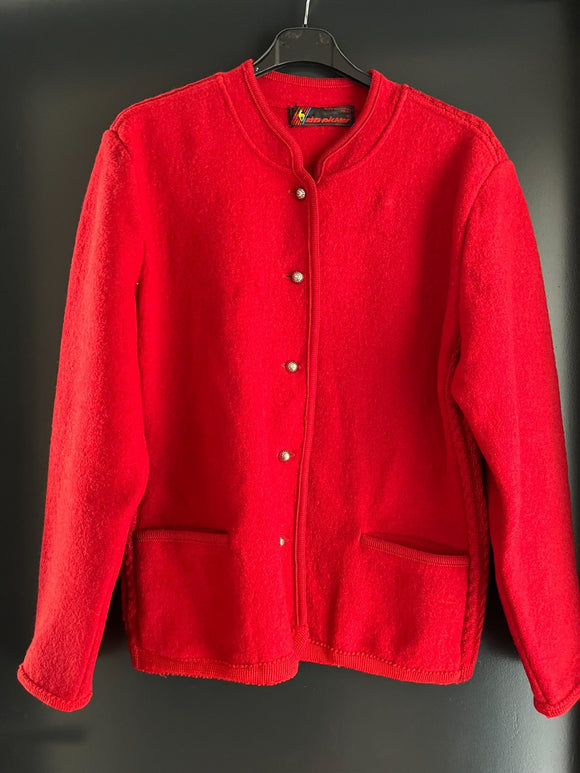 Damen Trachten Janker/Jacke Rot ca. Gr. 42 v. Kitz-Pichler