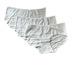 Damen Hüftslip 3er-Pack Weiß, Schwarz Gr. S, M, L