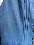 Damen Trachten Dirndl ärmellos Blau ca. Gr. 38 v. Alphorn