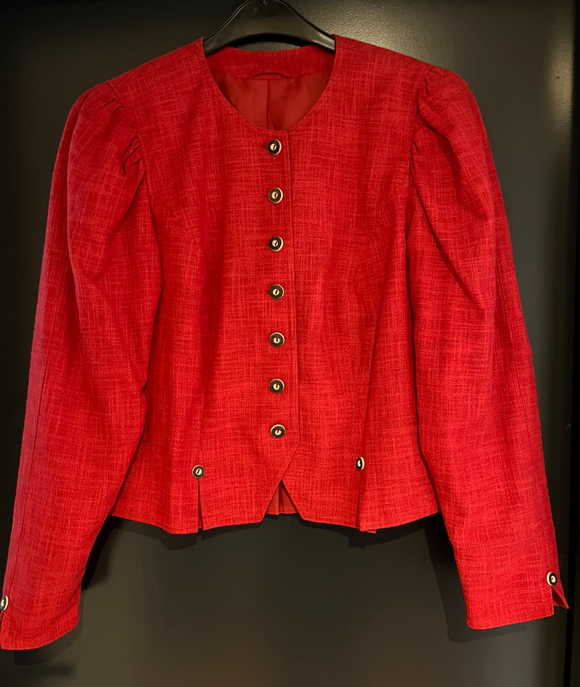 Damen Trachten Janker/Jacke Rot ca. Gr. 42 v. Salzburger Dirndl