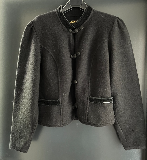 Damen Trachten Janker/Jacke Schwarz ca. Gr. 46 v. Geiger