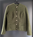 Damen Trachten Janker/Jacke grün ca. Gr. 38 v. Distler