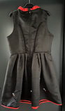 Damen Trachten Dirndl ärmellos Schwarz mit Blumenstickerei ca. Gr. 42