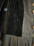 Damen Trachten Dirndl 3/4 Arm Schwarz mit Blumenstickerei ca. Gr. 40 v. Distler