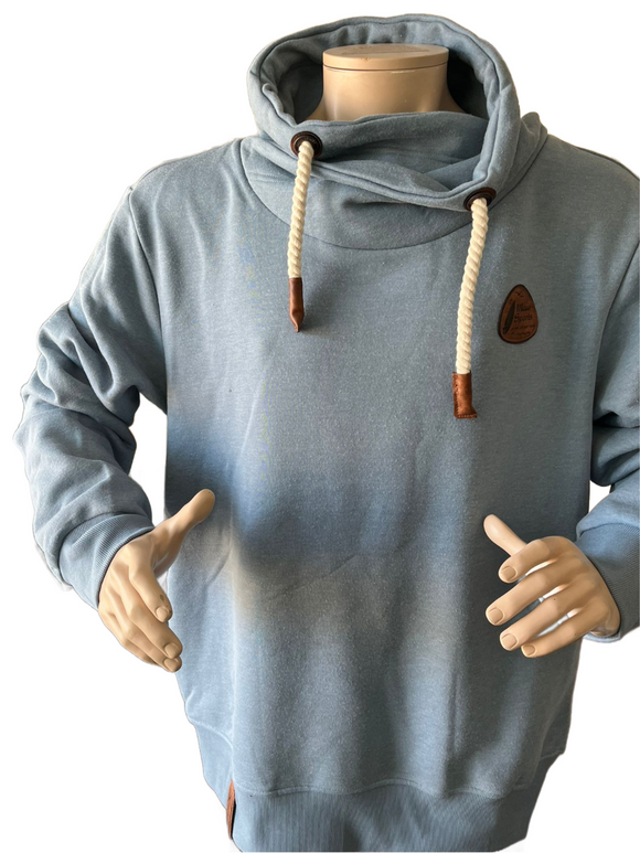 MAUI Herren Sweatshirt mit Stehkragen  blau grau navy Gr. M L XL XXL 3XL