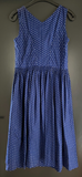 Damen Trachten Dirndl ärmellos blau weiß gemustert ca. Gr. 40