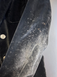 Damen Trachten Janker/Jacke Schwarz Samt-Optik ca. Gr. 42