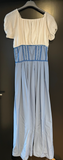 Damen Trachten Dirndl kurzarm Hellblau, Weiß ca. Gr. 36