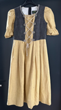 Kinder Trachten Dirndl kurzarm Grau, Gelb Gr. 140 v. Reseder