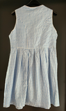 Damen Trachten Dirndl ärmellos blau-weiß kariert ca. Gr. 40