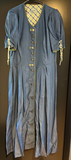 Damen Trachten Dirndl kurzarm Blau Jeansoptik ca. Gr. 44 v. Perry