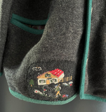 Herren Trachten Janker/Jacke grau Gr. 54 v. Geiger