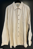 Herren Trachten Hemd langarm Beige gemustert Gr. XL v. Distler