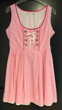 Damen Trachten Dirndl ärmellos Rosa, Weiß kariert ca. Gr. 40