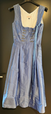 Damen Trachten Dirndl ärmellos Hellblau Gr. 34 v. Orig. Steindl