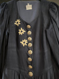 Damen Trachten Dirndl langarm Blau ca. Gr. 40 v. Country Line