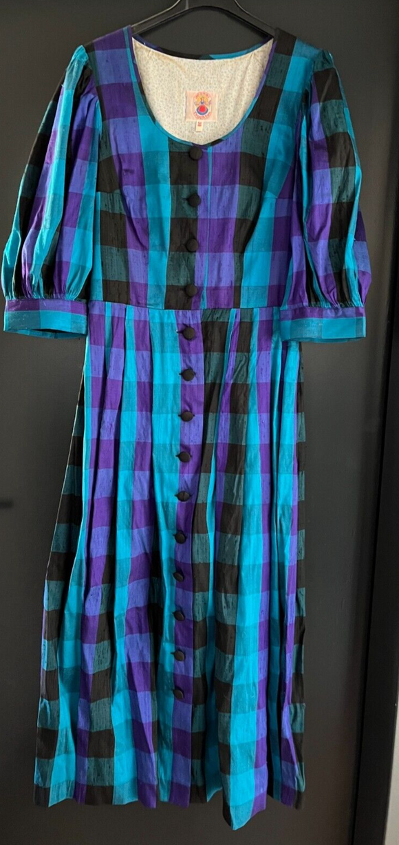 Damen Trachten Dirndl kurzarm Mehrfarbig gemustert Gr. 38 v. Hansi Trachten