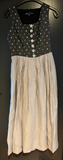 Damen Trachten Dirndl ärmellos Grau, weiße Stickerei Gr. 40 v. Berwin & Wolff