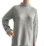 Damen Pulli braun beige grau blau S M L XL