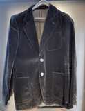 Damen Trachten Janker/Jacke Schwarz Samt-Optik ca. Gr. 42
