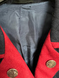 Damen Trachten Janker/Jacke Blau, Rot ca. Gr. 38 v. Chiemseer Trachten