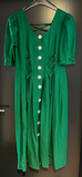 Damen Trachten Dirndl kurzarm Grün Gr. 38