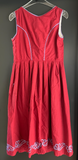 Damen Trachten Dirndl ärmellos Rot, Lila ca. Gr. 38 v. Lifos