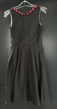 Damen Trachten Dirndl ärmellos schwarz weiß gepunktet ca. Gr. 34 v. Steindl