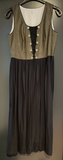 Damen Trachten Dirndl ärmellos Schwarz, Grün Gr. 44