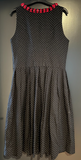 Damen Trachten Dirndl ärmellos Schwarz, Weiß gepunktet Gr. 38 v. Landhaus Tracht