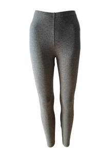 Damen Leggings Grau Baumwolle Gr. XS S M