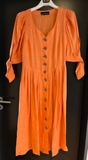 Damen Trachten Dirndl 3/4 Arm Orange ca. Gr. 44 v. Berwin & Wolff