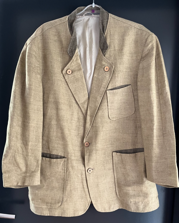 Herren Trachten Janker/Jacke braun ca. Gr. 50 v. John Slim