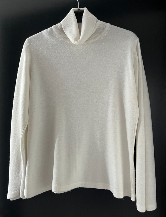 Damen Trachten Pullover Rollkragen Weiß ca. Gr. 42 v. Michelé Boyard