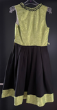 Damen Trachten Dirndl ärmellos Schwarz, Grün ca. Gr. 38 v. Tramontana