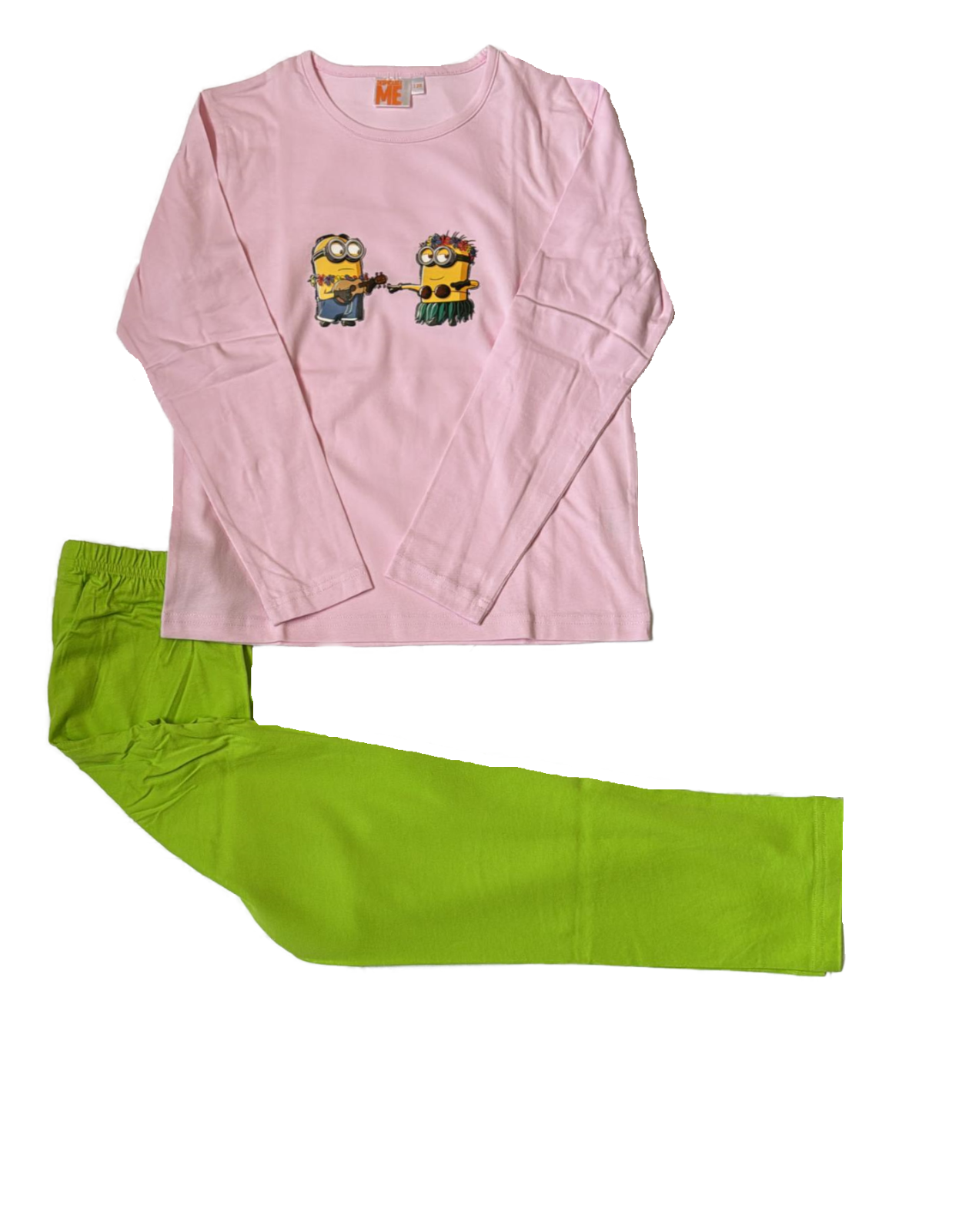 minion schlafsack Mädchen Schlafanzug Langarm Frozen, Minion Gr. 122/128 – WWT-Handel GmbH
