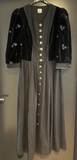 Damen Trachten Dirndl 3/4 Arm Schwarz mit Blumenstickerei ca. Gr. 40 v. Distler