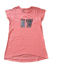 Mädchen Longshirt Kurzarm Grau, Hellblau, Khaki, Türkis, Rosa, Pink Gr. 140