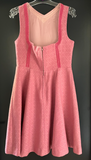 Damen Trachten Dirndl ärmellos Rosa gemustert ca. Gr. 38