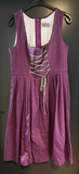 Damen Trachten Dirndl ärmellos Lila gemustert ca. Gr. 46 v. Gamsbock