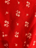 Damen Trachten Dirndl ärmellos Rot, Weiß gemustert Gr. 34 v. Berwin & Wolff
