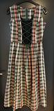 Damen Trachten Dirndl ärmellos Mehrfarbig gemustert ca. Gr. 40