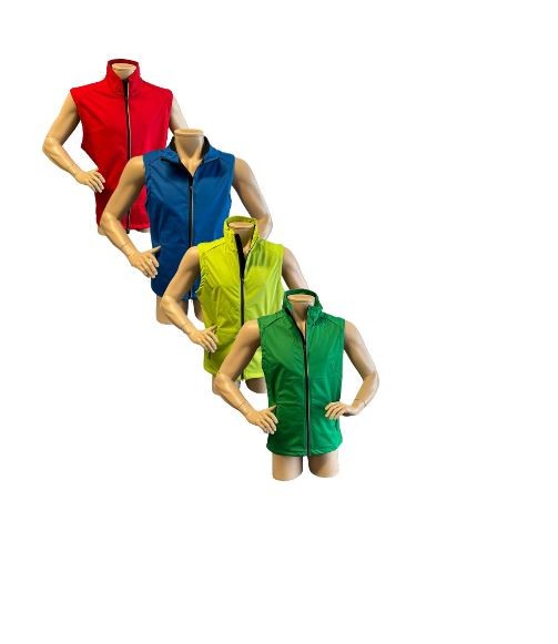 HAKRO Herren Softshellweste Edmonton 854854 rot royal kiwi kellygrün